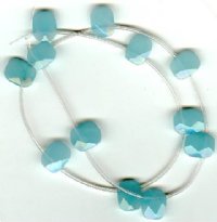 1 10x12mm Larimar Faceted Oval Drop